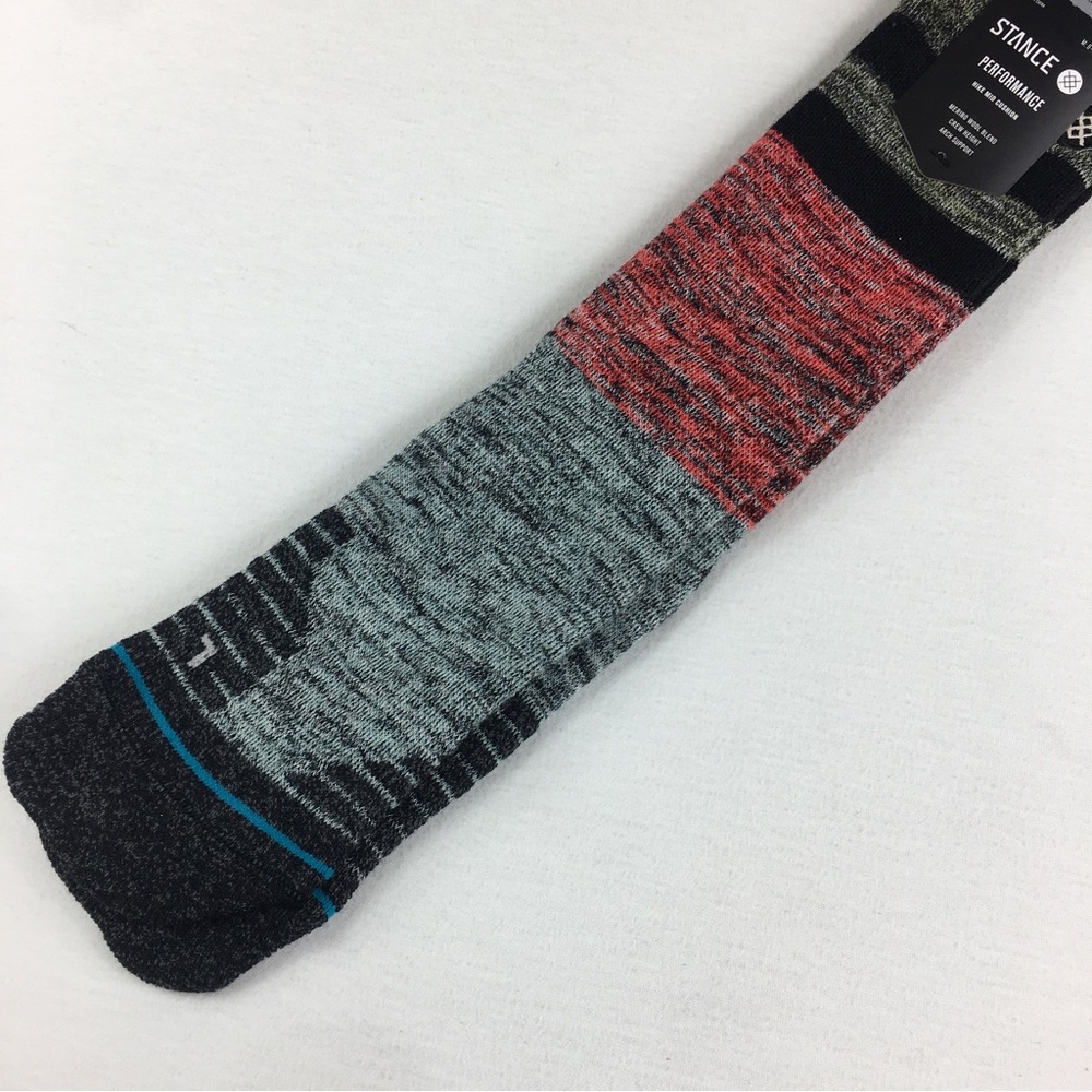 Stance Performance Crew Socks Alder Hike Infiknit Wool Nylon men M or L new